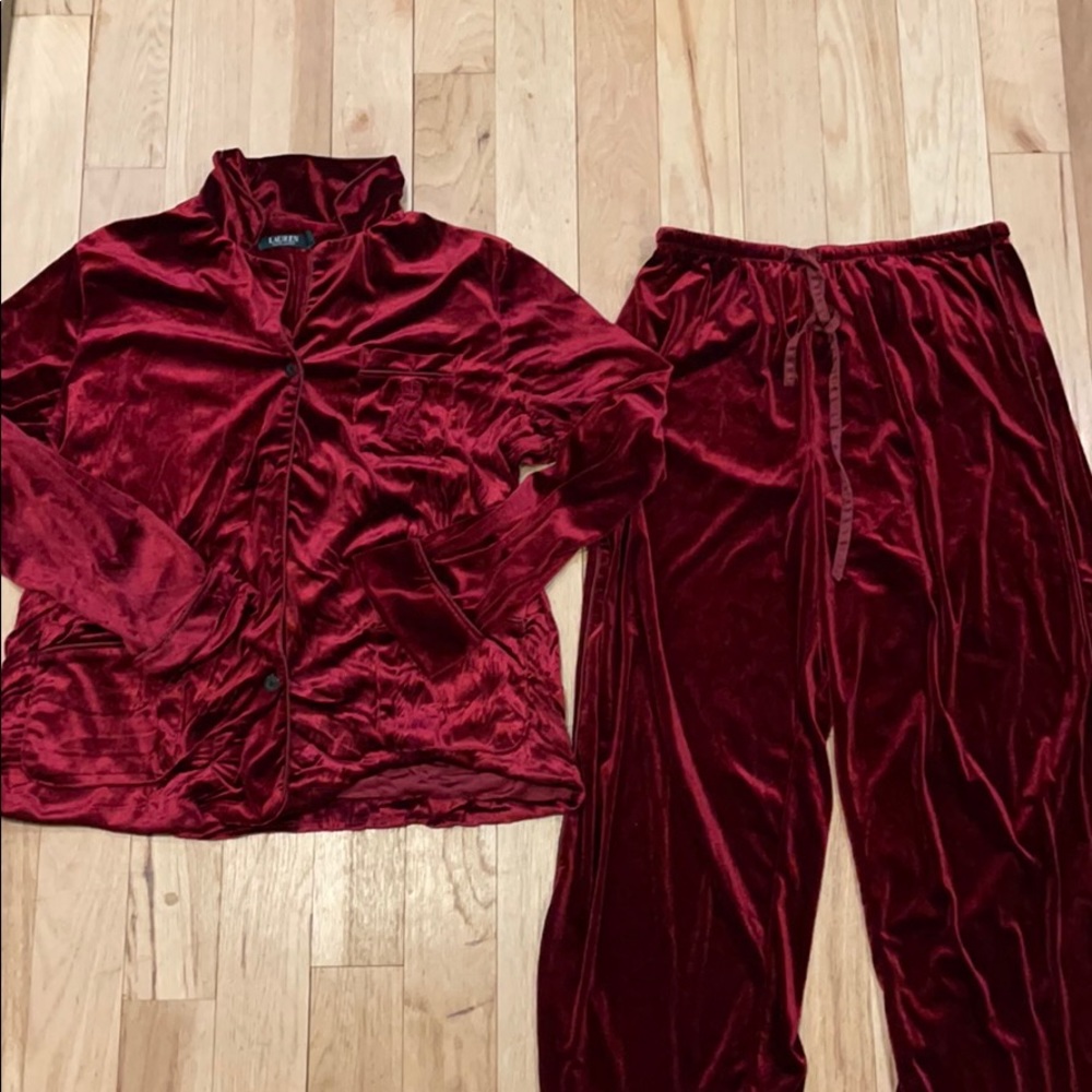 Ralph Lauren velvet pajama set